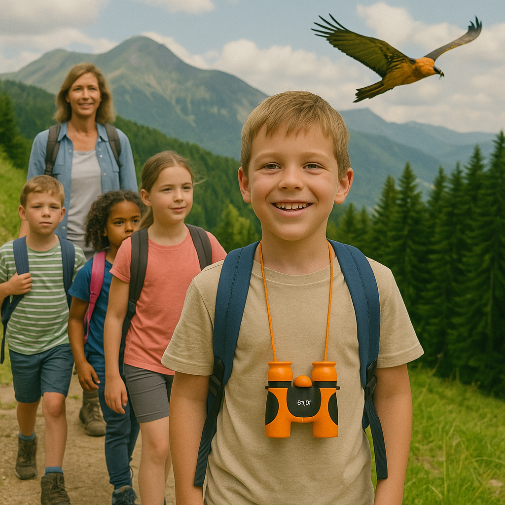JUMELLES-ENFANT-randonnée-balade en montagne et en famille