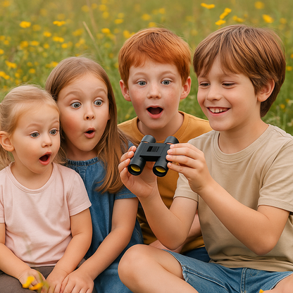 JUMELLES-pour-enfants-qui-observent-la-nature qui s'extasent