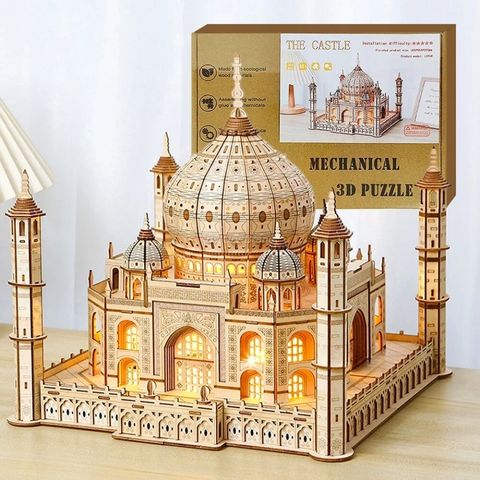 PUZZLE-3D-BOIS-taj-mahal-décoration-parfaite