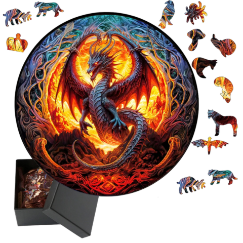 PUZZLE-EN-BOIS-dragon-de-feu