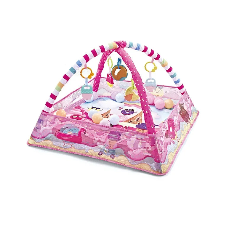 TAPIS-D-ÉVEIL-BÉBÉ-apprentissage-rose