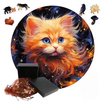 puzzle-en-bois-chat-mignon
